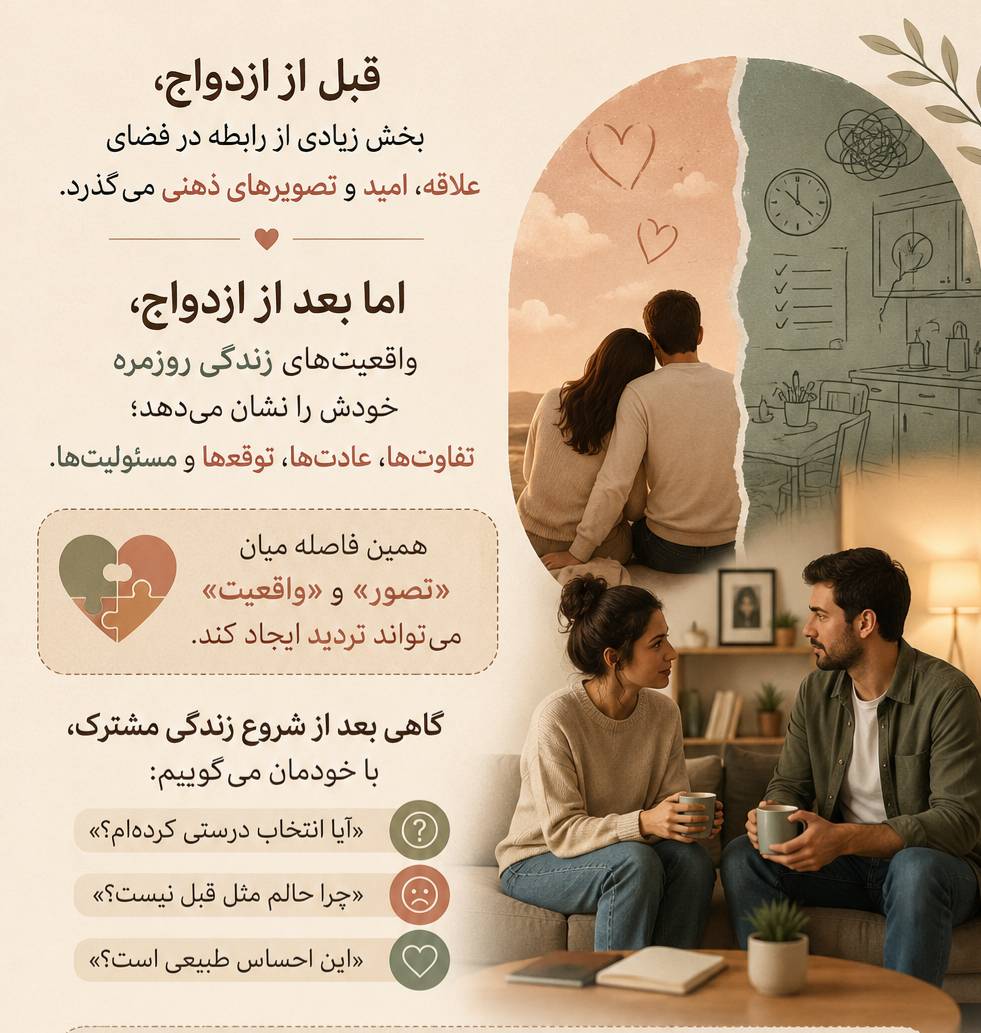 قبل و بعد از ازدواج!